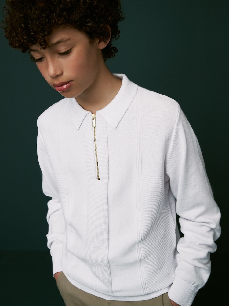 بافت نیم زیپ بچگانه 30131 سایز 3 تا 16 سال مارک NEXT