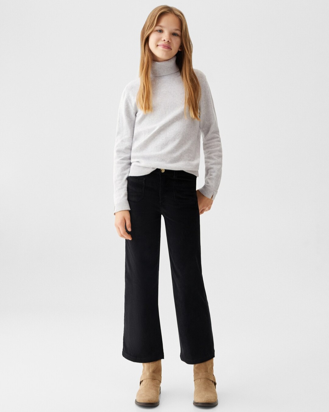 بافت یقه اسکی 30157 سایز 6 تا 14 سال مارک MNG