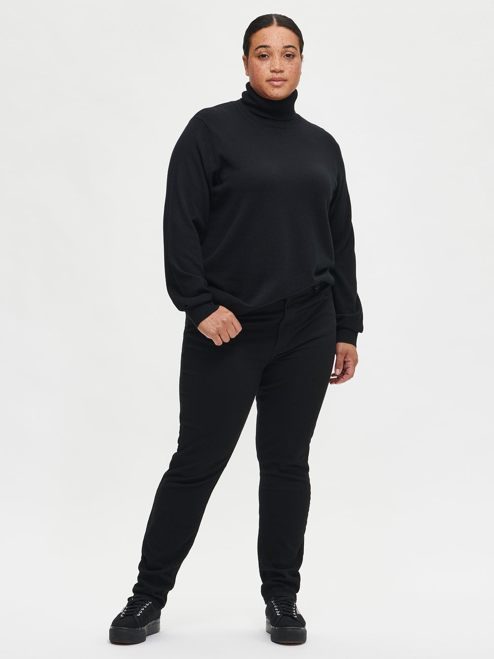 بافت یقه اسکی زنانه 30113