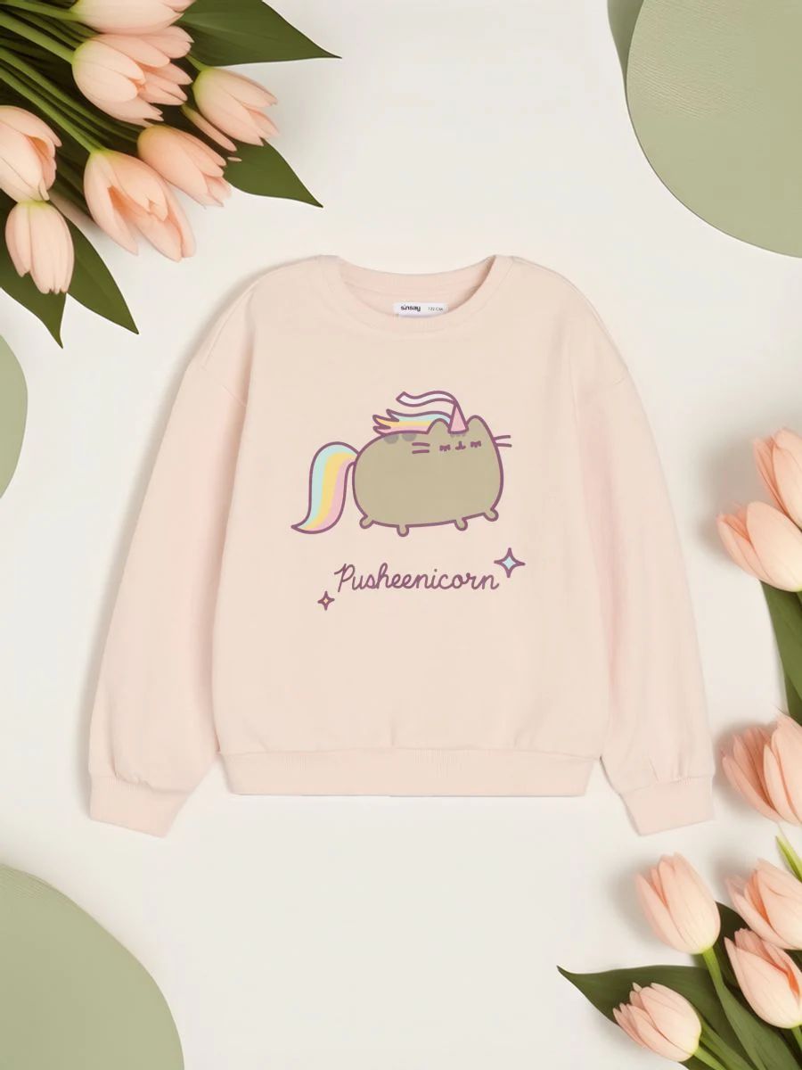 پلیور دخترانه 30181 سایز 6 تا 10 سال مارک SINSAY