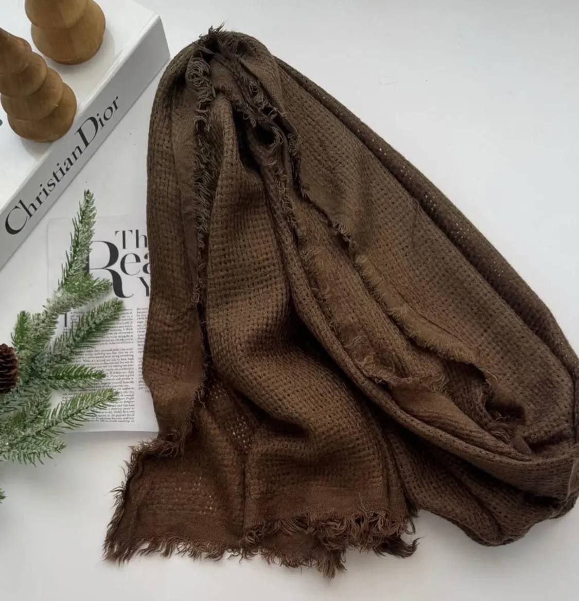 شال پاییزی زنبوری زنانه کد 419282