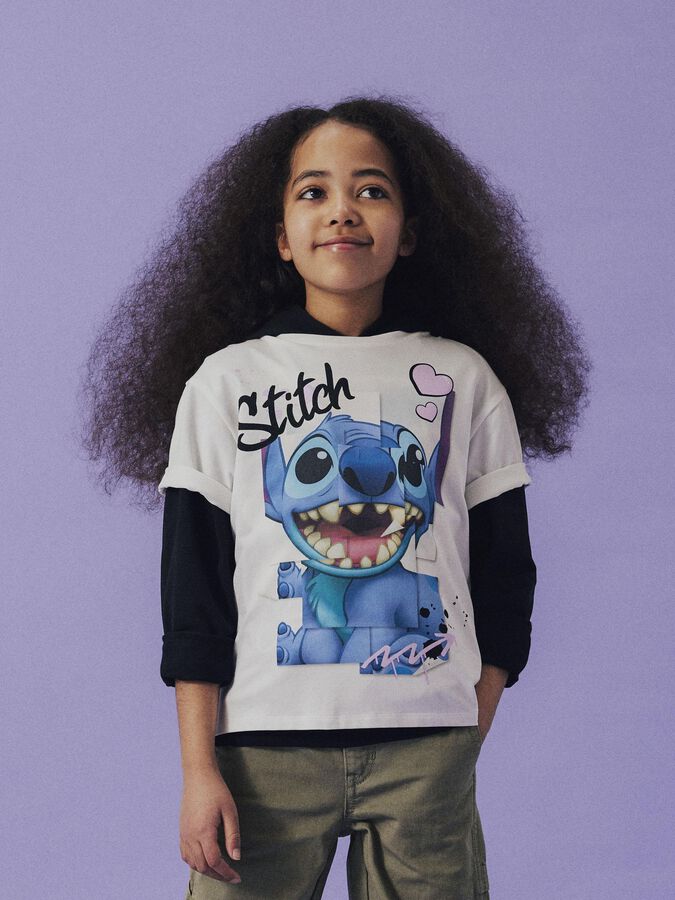 تی شرت دخترانه 30550 سایز 6 تا 14 سال کد 1 مارک Name IT