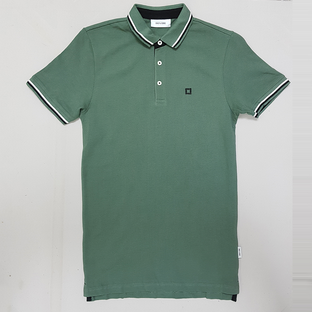 تی شرت یقه دار مردانه 30378 مارک ONLY&SONS