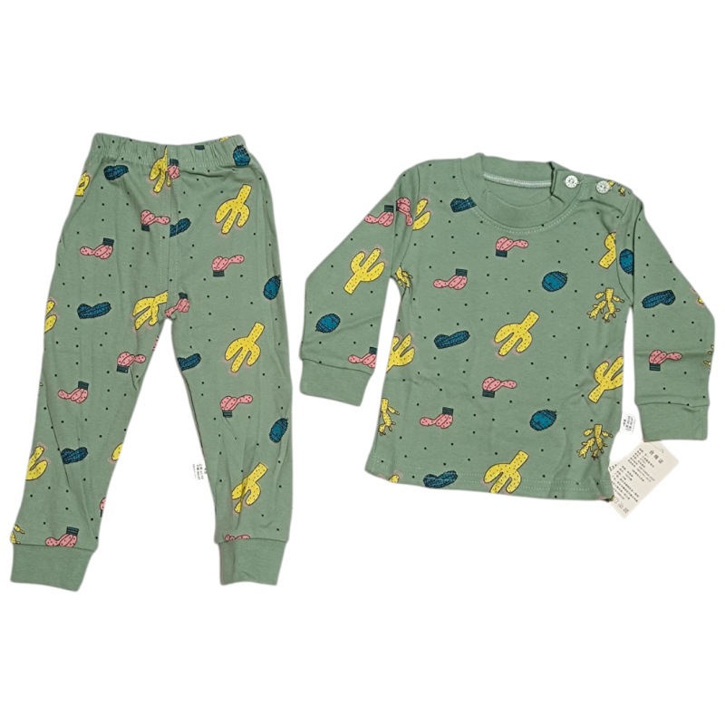 ست بلوز و شلوار وارداتی طرح کاکتوس کد 2205715