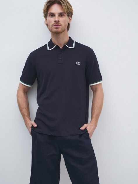 تی شرت یقه دار مردانه 30368 کد 2 مارک liu jo