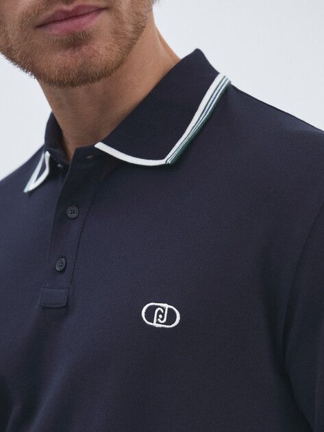 تی شرت یقه دار مردانه 30368 کد 2 مارک liu jo