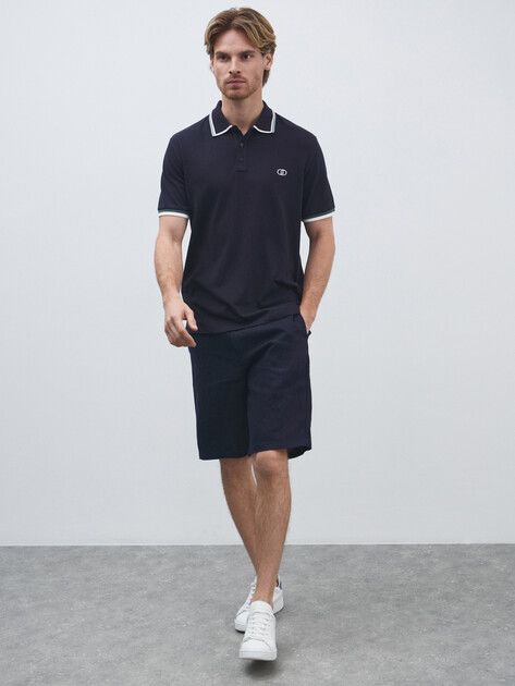 تی شرت یقه دار مردانه 30368 کد 2 مارک liu jo