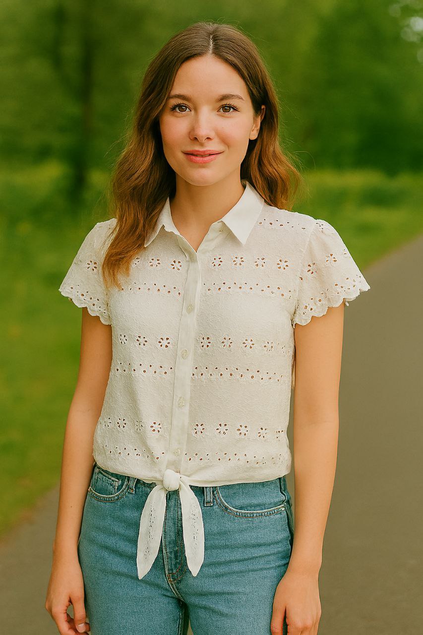 شومیز خامه دوزی زنانه کد 419339