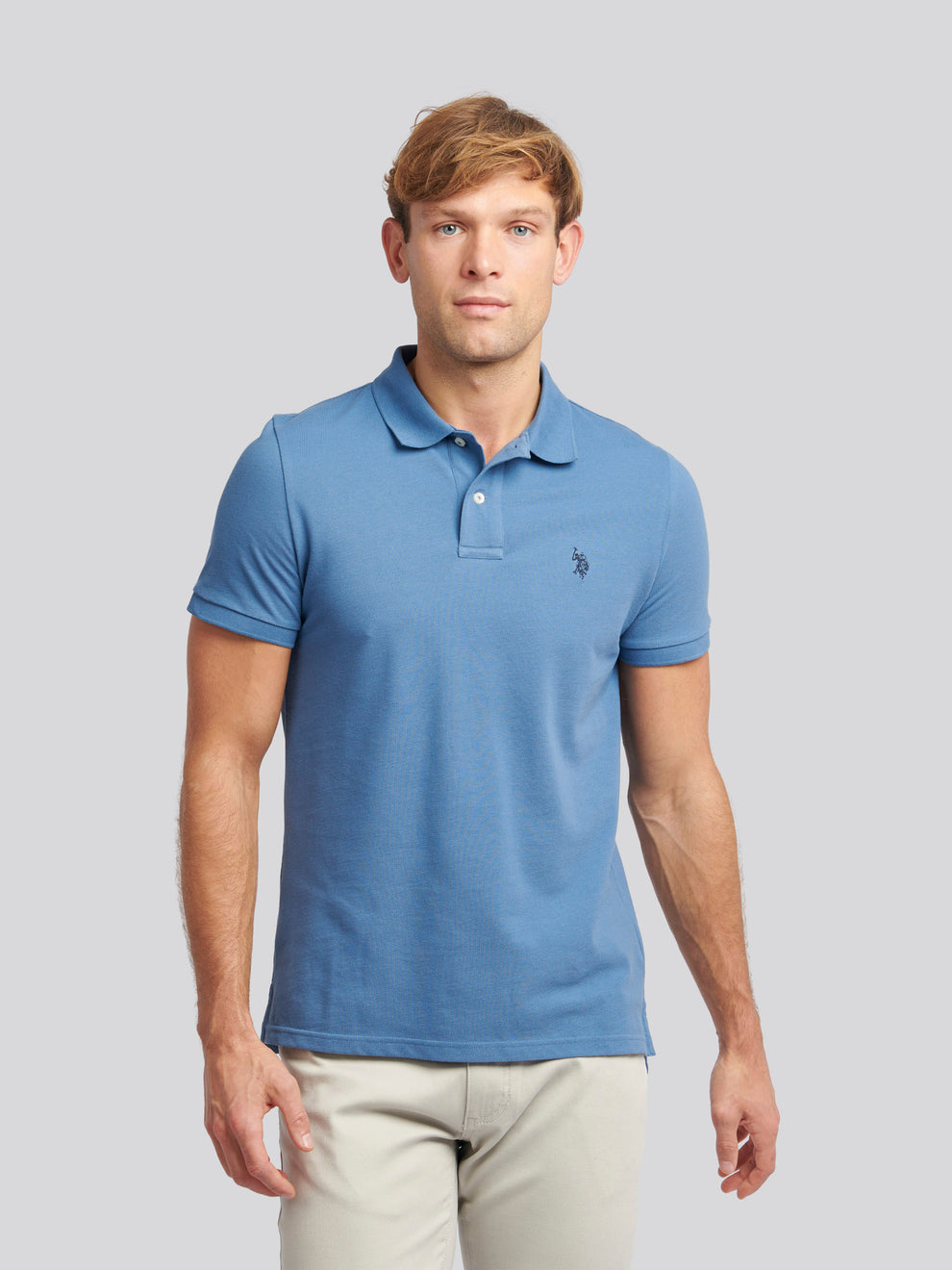 تی شرت یقه دار مردانه 30364 مارک US POLO ASSN