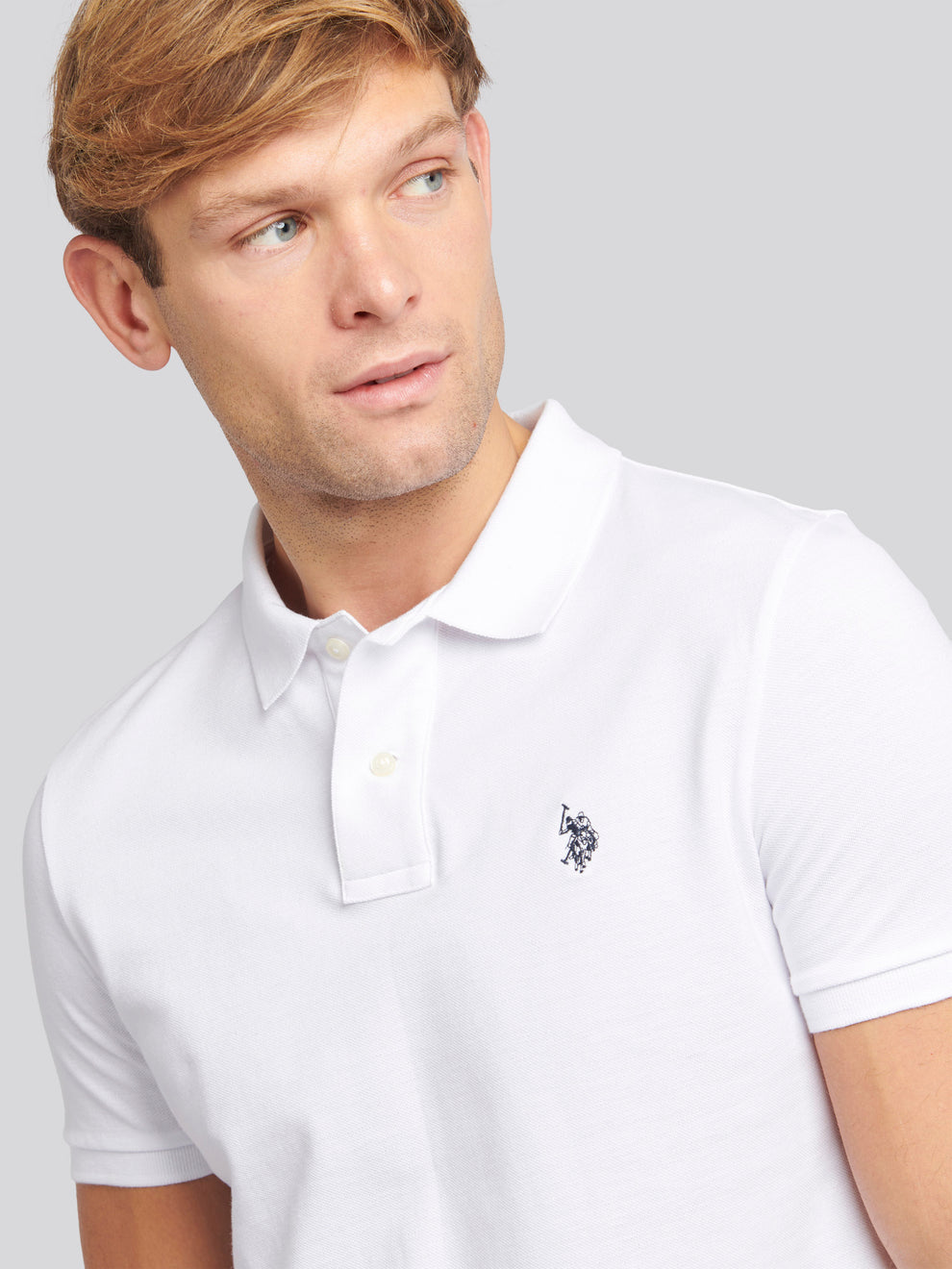 تی شرت یقه دار مردانه 30364 مارک US POLO ASSN