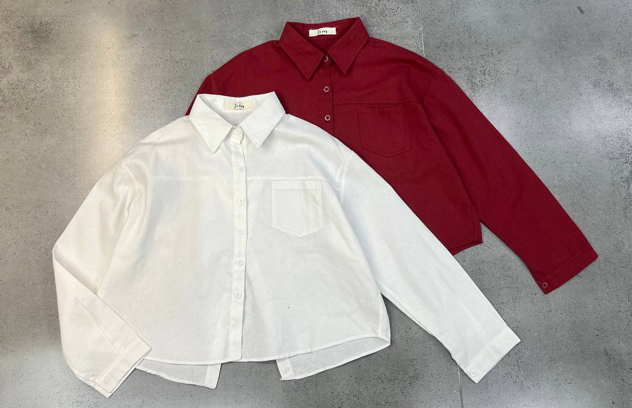 شومیز کراپ لینن زنانه کد 419366