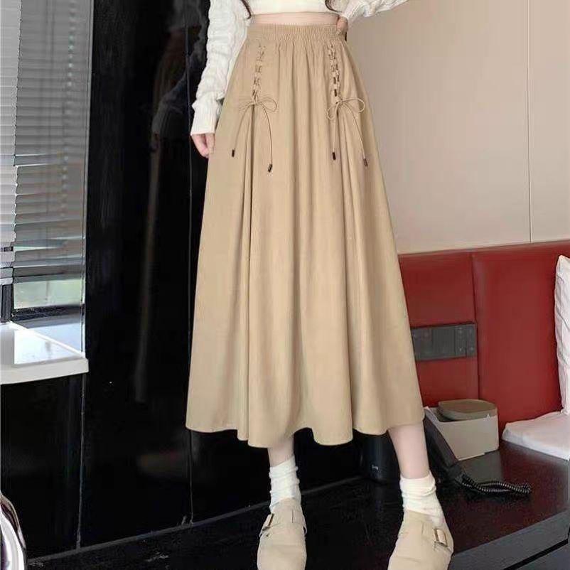 دامن مخمل کبریتی زنانه کد 419372