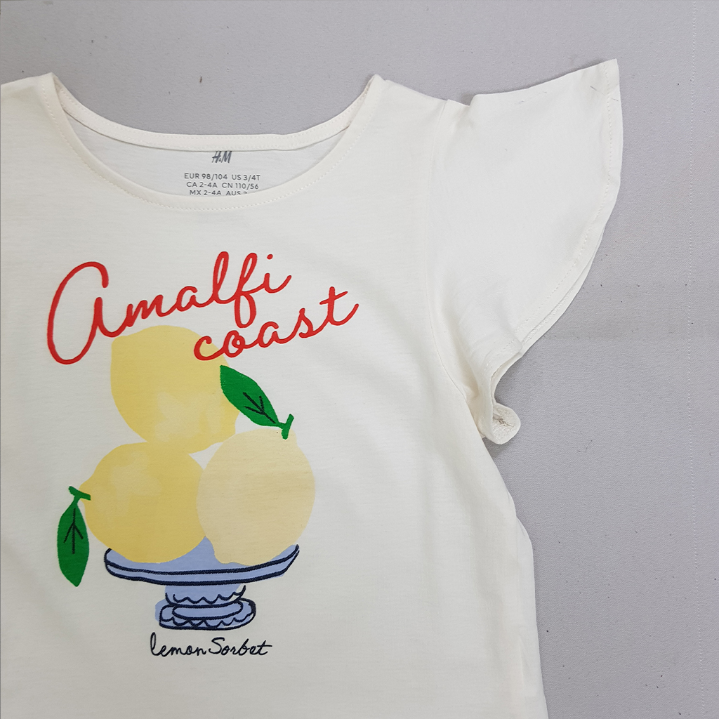 تی شرت دخترانه 30724 سایز 1.5 تا 12 سال مارک H&M