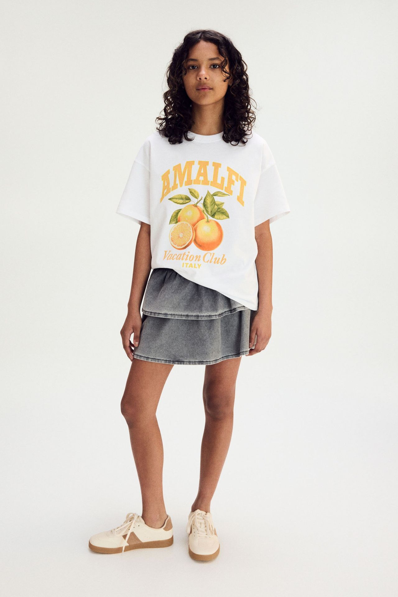 تی شرت دخترانه 30822 سایز 9 تا 15 سال مارک H&M