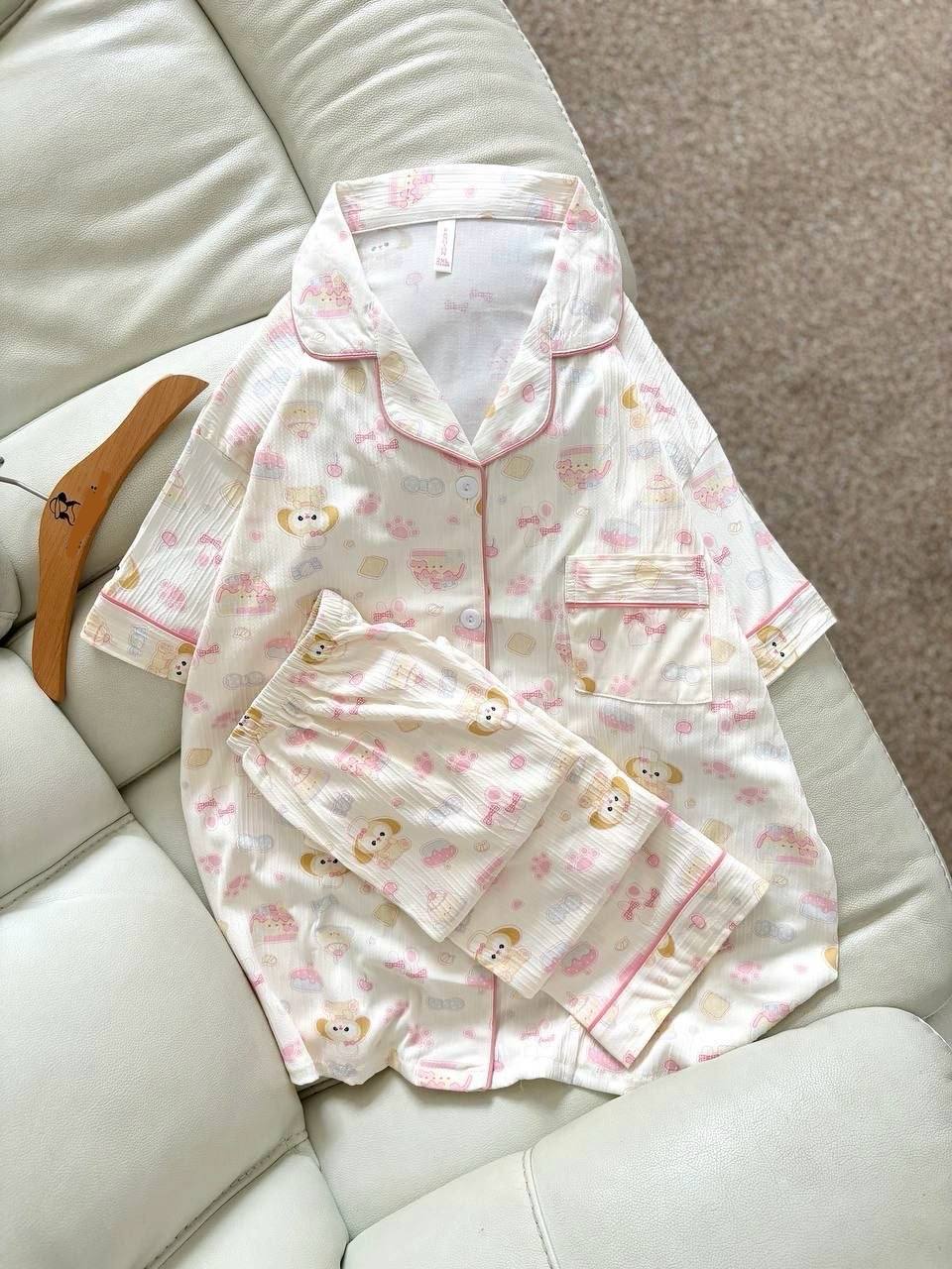 ست دو تیکه نخ کریشه زنانه کد 419380