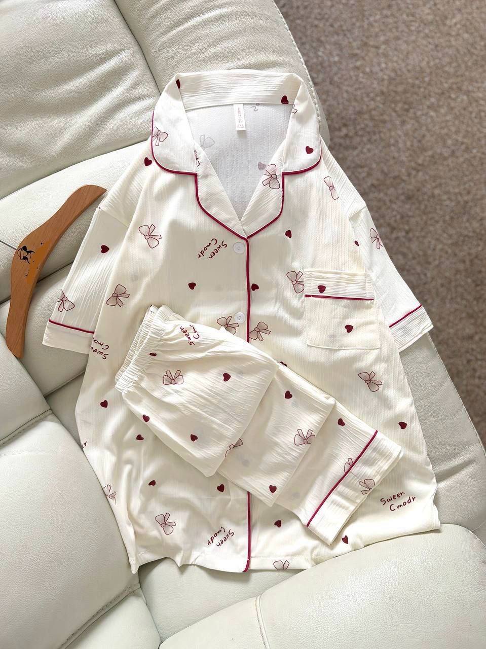 ست دو تیکه نخ کریشه زنانه کد 419389