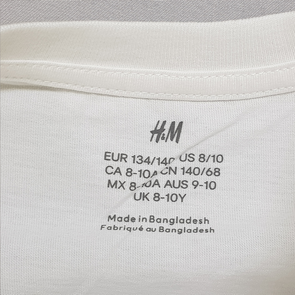 تی شرت پسرانه 30850 سایز 9 تا 15 سال مارک H&M
