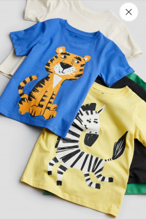 تی شرت پسرانه 30831 سایز 1.5 تا 8 سال مارک H&M