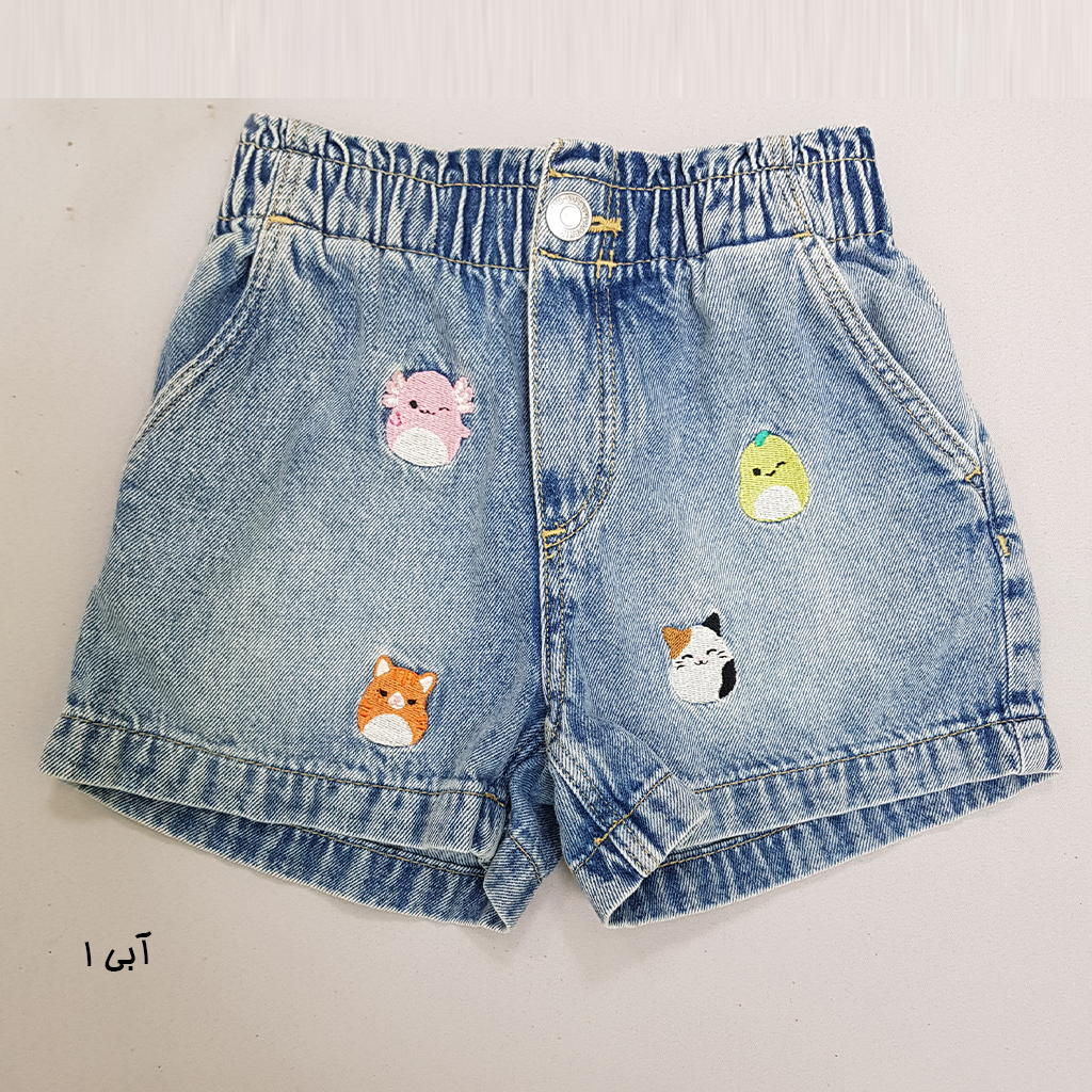 شلوارک جینز دخترانه 30867 سایز 4 تا 12 سال مارک H&M
