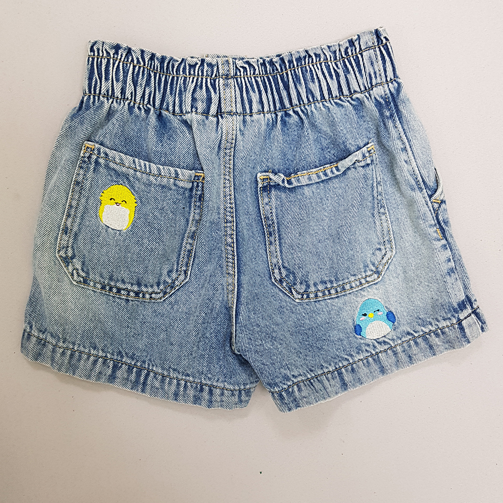 شلوارک جینز دخترانه 30867 سایز 4 تا 12 سال مارک H&M