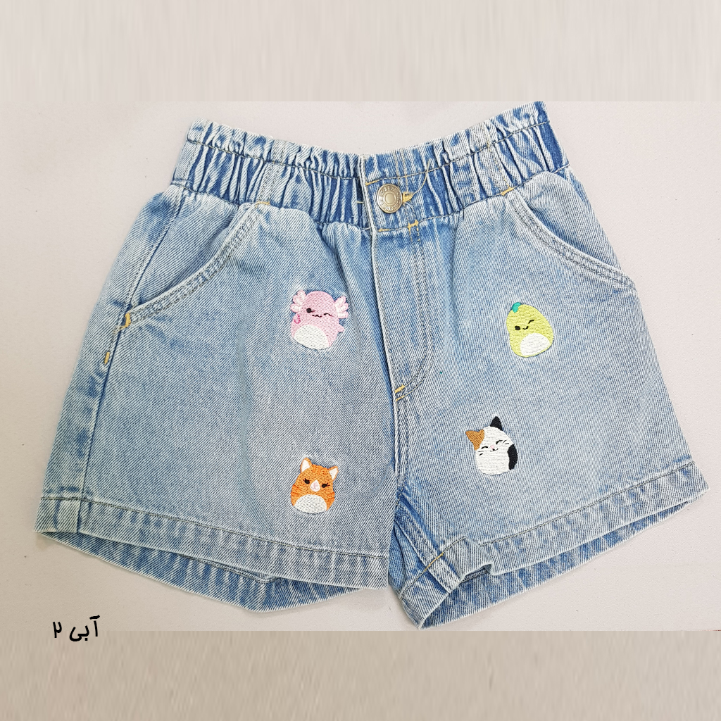 شلوارک جینز دخترانه 30867 سایز 4 تا 12 سال مارک H&M