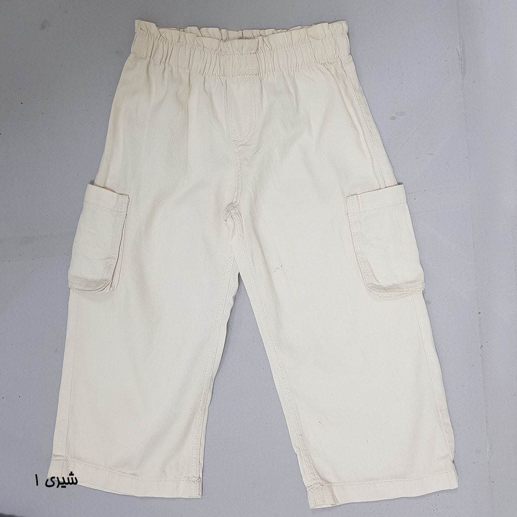 شلوار کتان 30895 سایز 1.5 تا 10 سال مارک H&M
