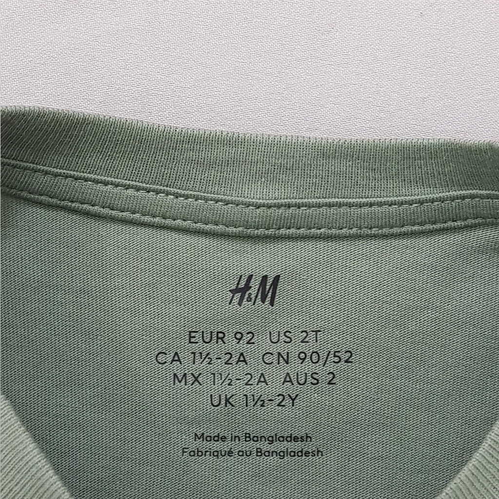 تی شرت پسرانه 30732 سایز 1.5 تا 10 سال مارک H&M