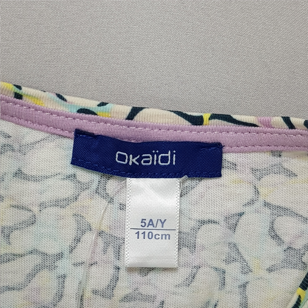 تی شرت دخترانه 30797 سایز 4 تا 14 سال کد 2 مارک Okaidi