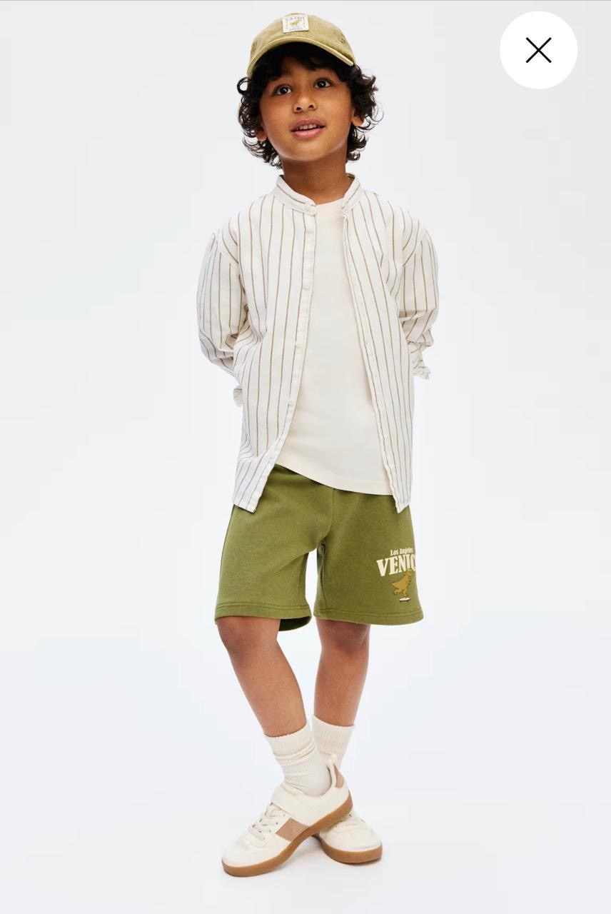 شلوارک پسرانه 31020 سایز 1.5 تا 10 سال کد 2 مارک H&M