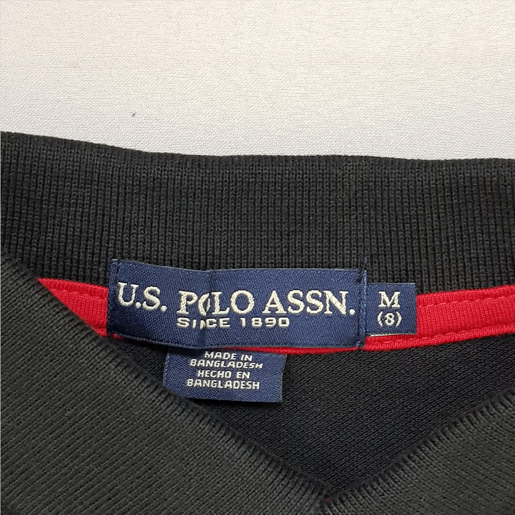 تی شرت یقه دار پسرانه 31061 سایز 4 تا 18 سال مارک US POLO ASSN