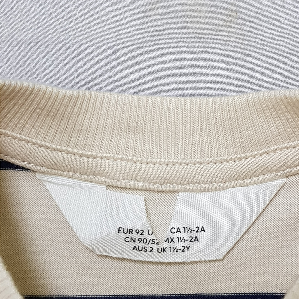 تی شرت پسرانه 31046 سایز 1.5 تا 10 سال مارک H&M