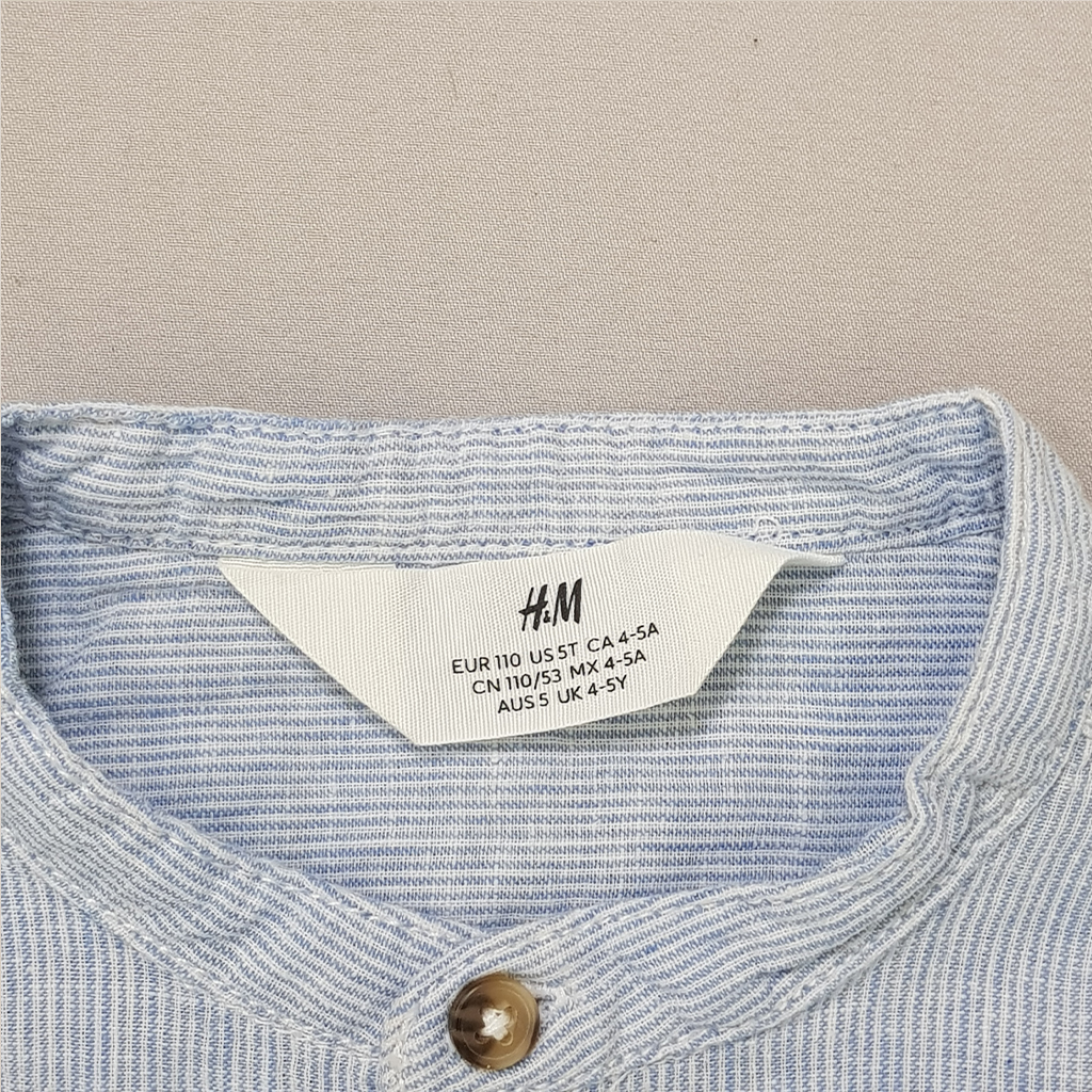 پیراهن پسرانه 31107 سایز 1.5 تا 10 سال مارک H&M