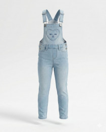 پیشبندار جینز دخترانه 31215 سایز 1.5 تا 10 سال مارک H&M