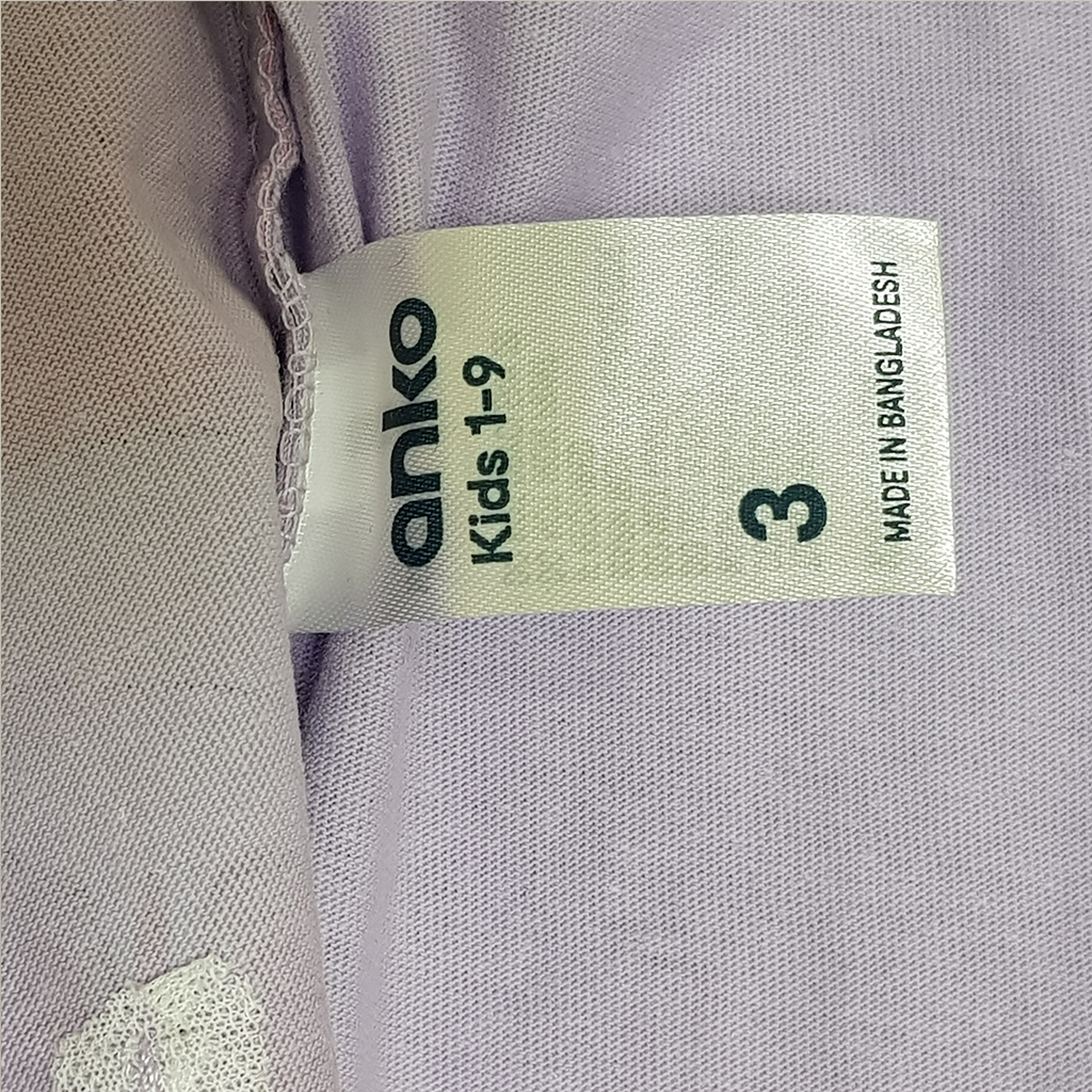 تی شرت دخترانه 31359 سایز 1 تا 9 سال کد 2 مارک Anko
