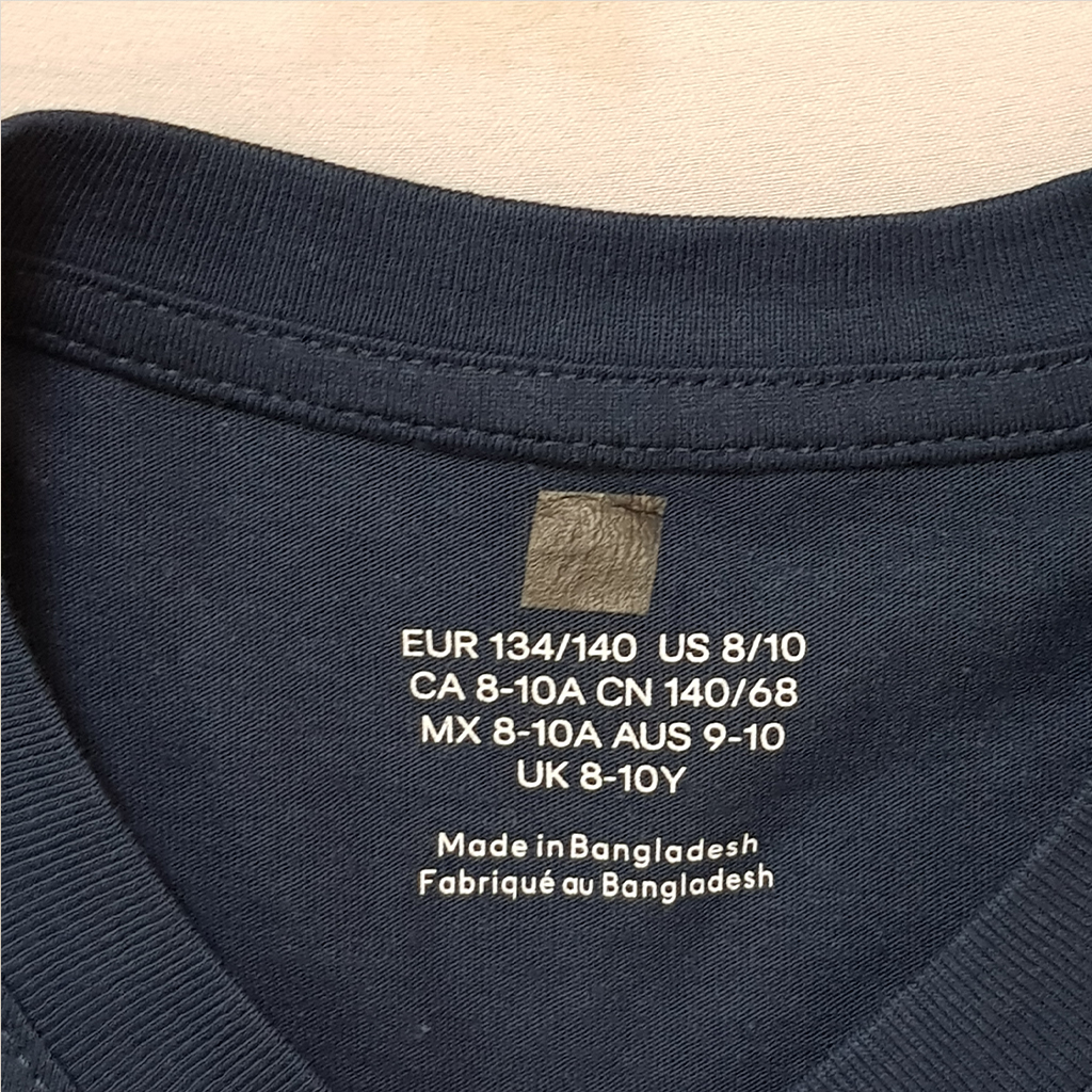 تی شرت پسرانه 31474 سایز 9 تا 15 سال مارک H&M