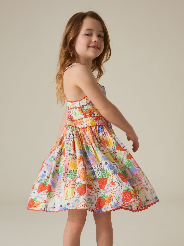 سارافون دخترانه 31503 سایز 5 تا 10 سال کد 10 مارک Mini Boden