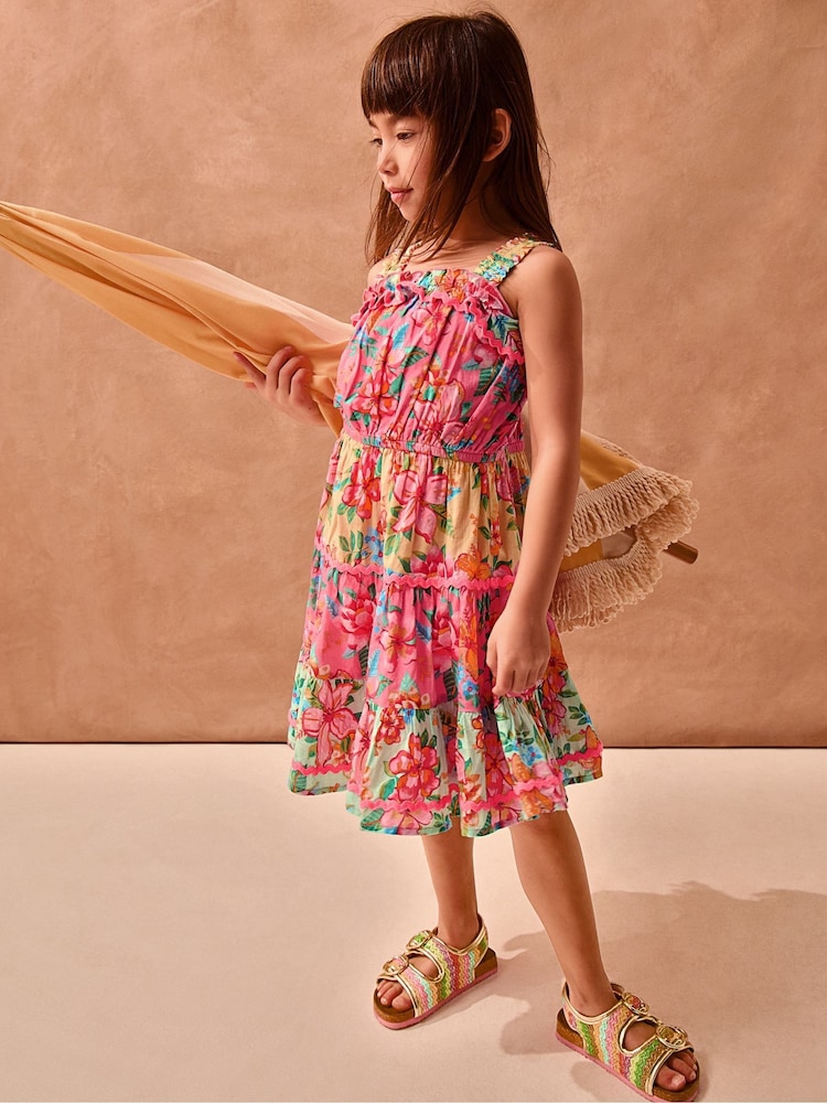 سارافون دخترانه 31503 سایز 5 تا 10 سال کد 10 مارک Mini Boden