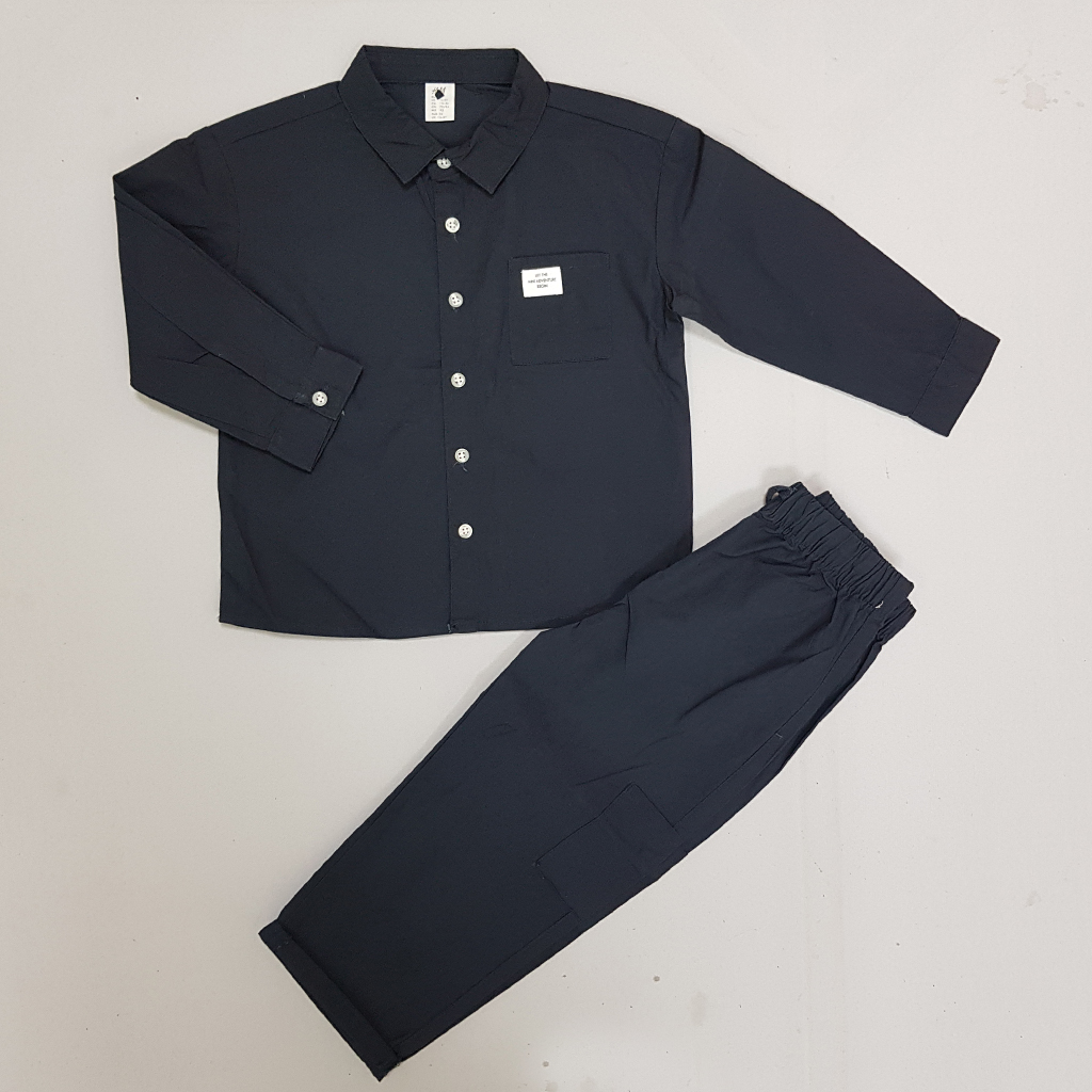 ست پیراهن و شلوار پسرانه 31737 سایز 9 ماه تا 6 سال مارک H&M