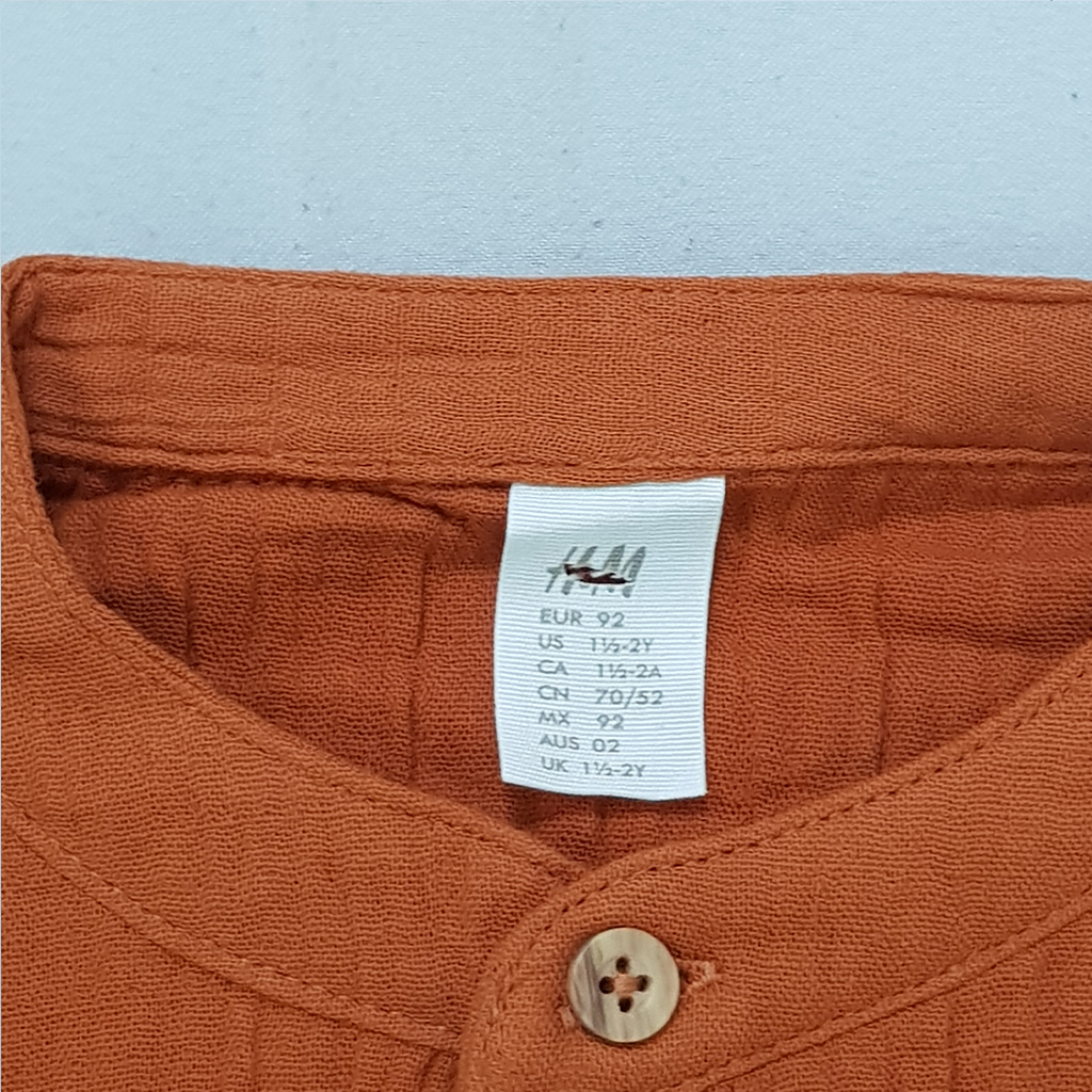 ست پیراهن و شلوار پسرانه 31741 سایز 9 ماه تا 6 سال مارک H&M