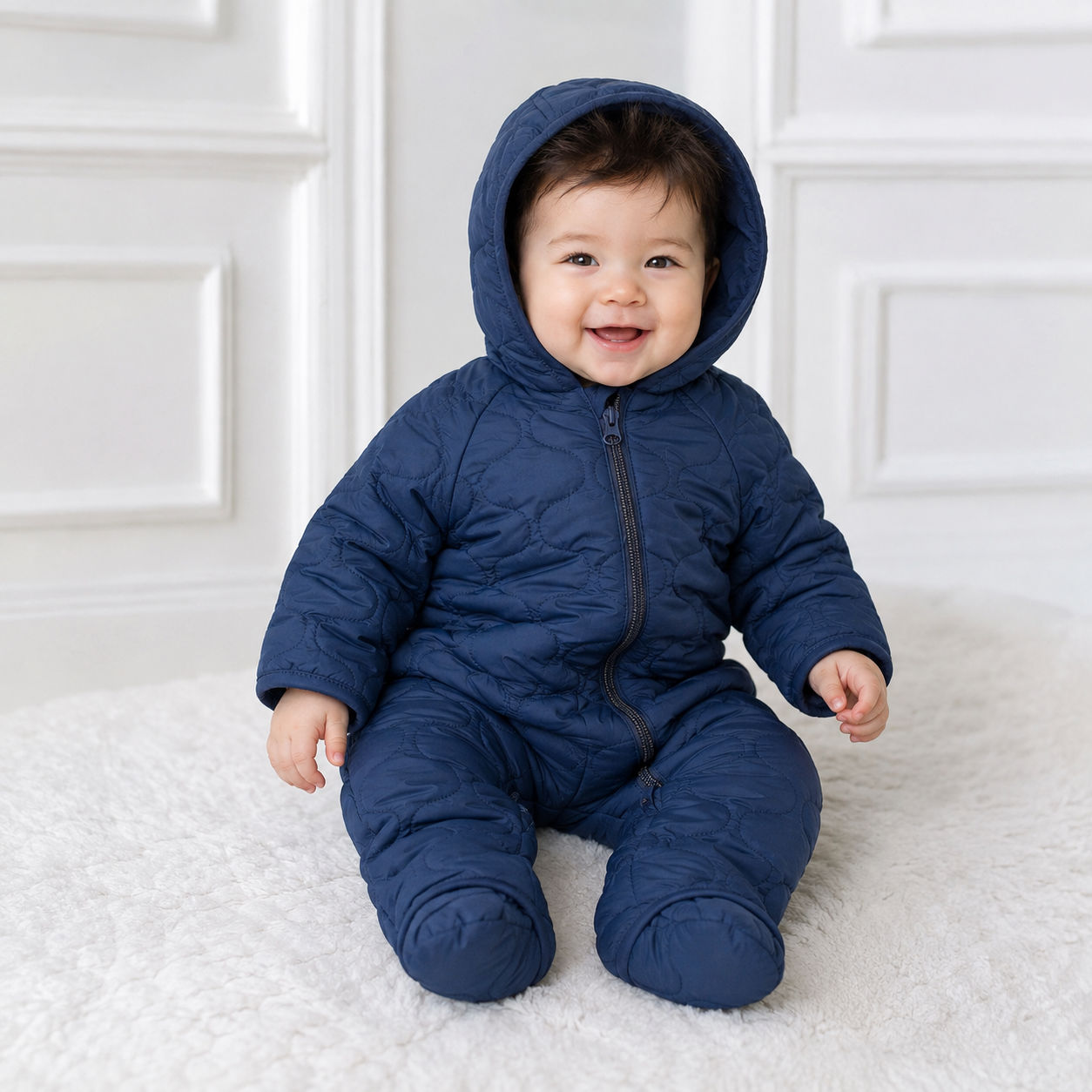 سرهمی بارانی بچگانه 31640  سایز 1 تا 12 ماه مارک Polarn