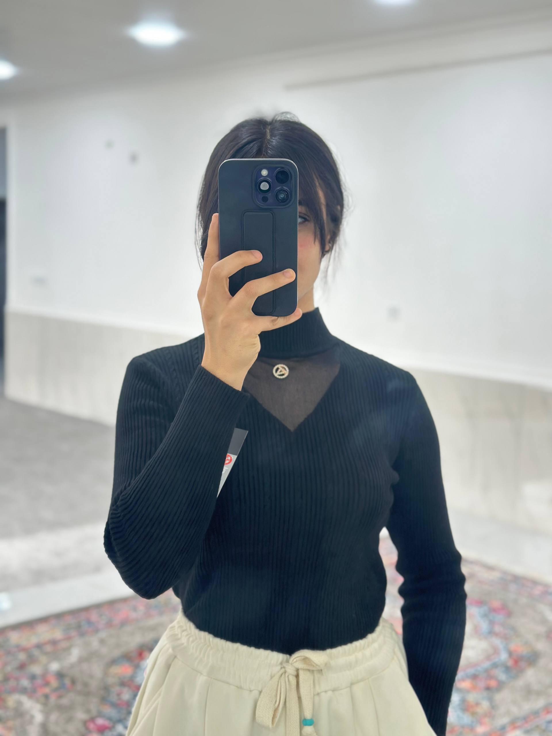 بلوز بافت زنانه کد 420418