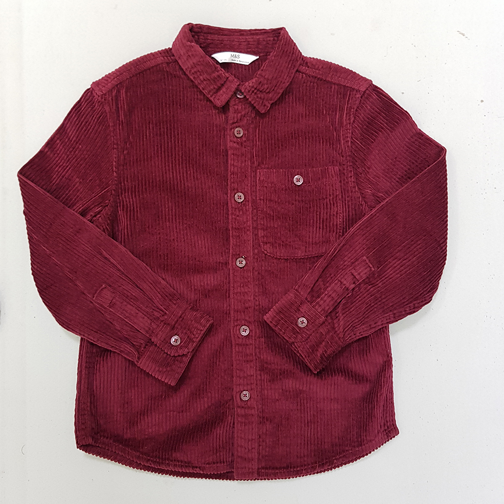 پیراهن مخمل پسرانه 31825 سایز 6 تا 16 سال مارک M&S