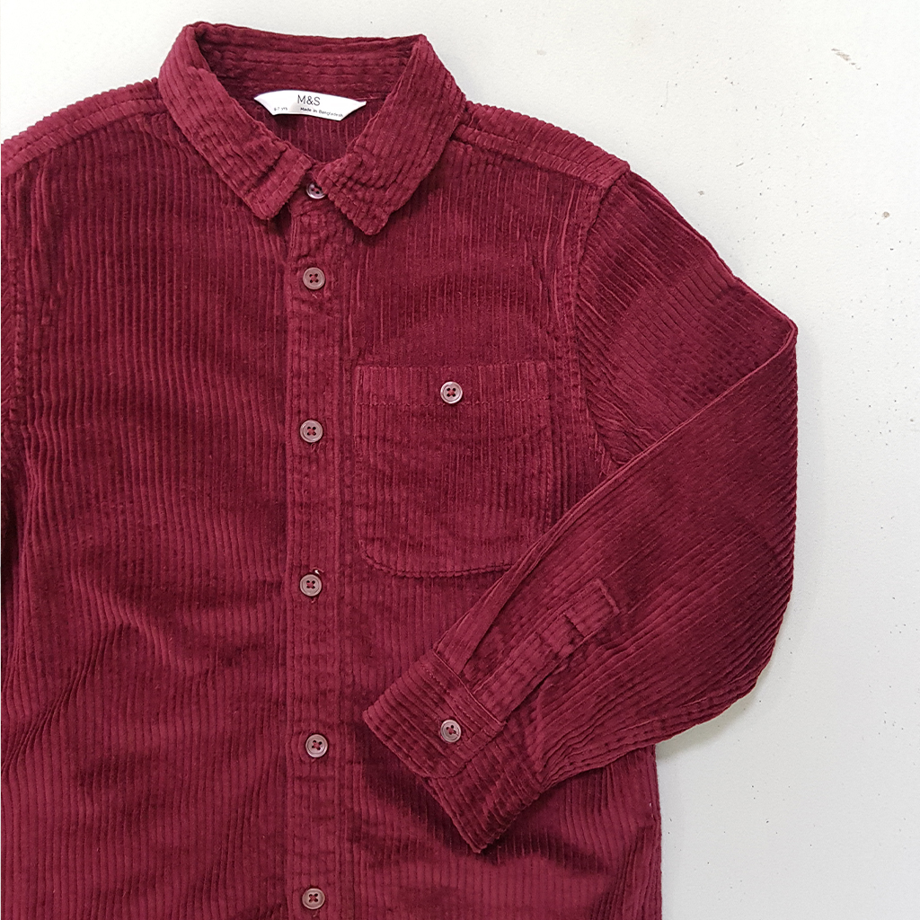 پیراهن مخمل پسرانه 31825 سایز 6 تا 16 سال مارک M&S