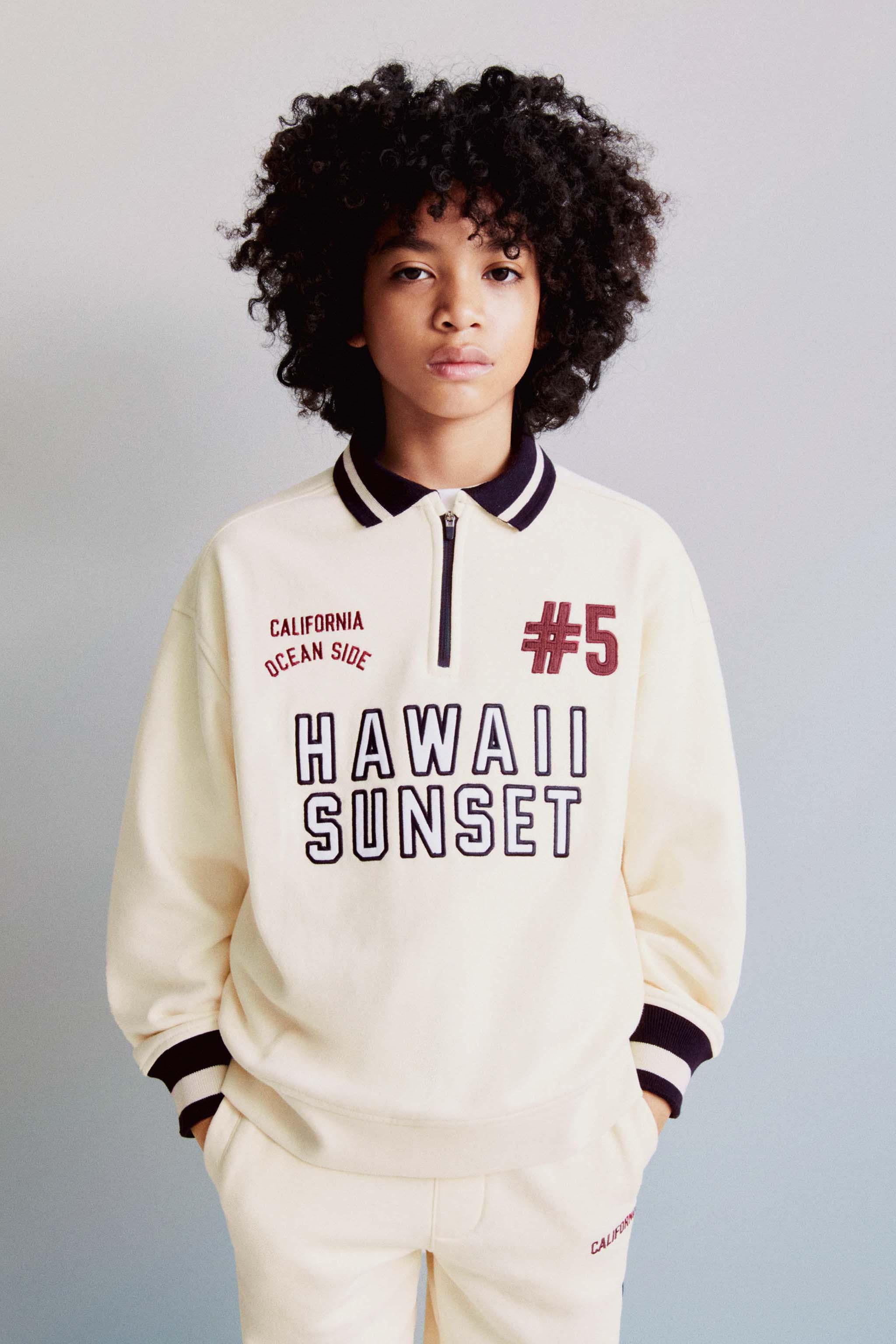پلیور یقه دار پسرانه 32131 سایز 6 تا 14 سال مارک ZARA