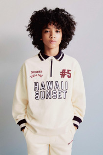 پلیور یقه دار پسرانه 32131 سایز 6 تا 14 سال مارک ZARA