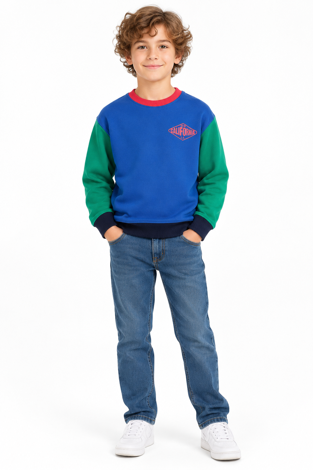 پلیور توپنبه ای پسرانه 32100 سایز 2 تا 14 سال کد 8 مارک NEXT