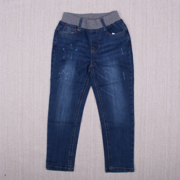 شلوار جینز کمرکش 110564 سایز 5 تا 11 سال مارک BANK KIDS