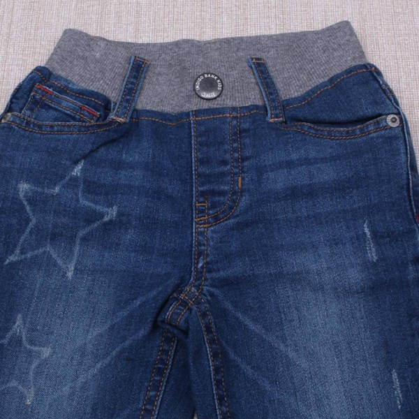 شلوار جینز کمرکش 110564 سایز 5 تا 11 سال مارک BANK KIDS