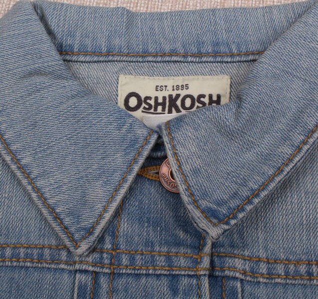 پیراهن جینز پاییزه 110768 سایز 4 تا 12 سال مارک OSHKOSH