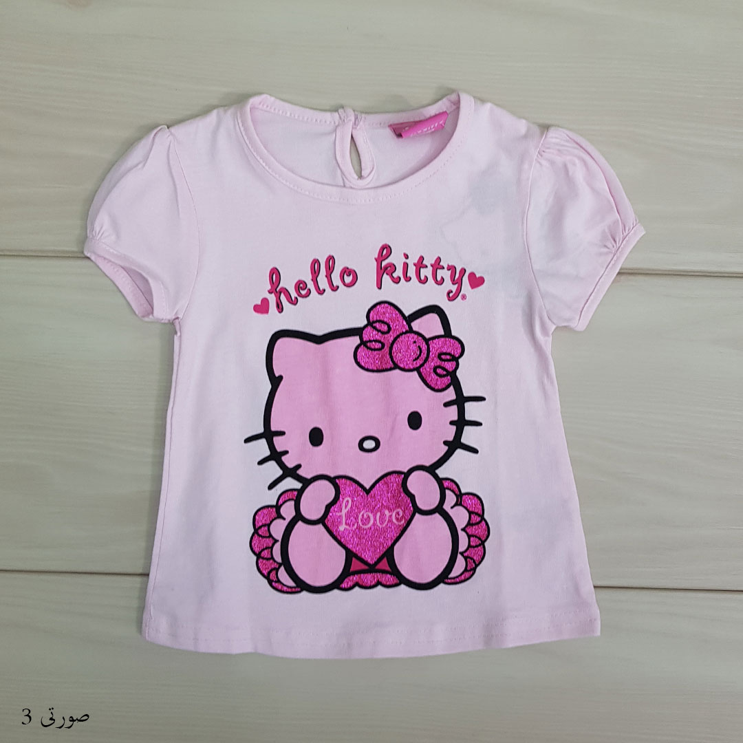 بلوز دخترانه 20626 سایز 12 تا 36 ماه مارک HELLO KITTY